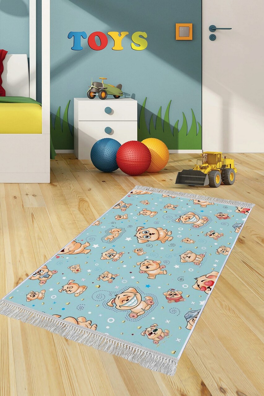 Covor pentru copii, ELS512, 100x150 cm, Multicolor - imagine 6